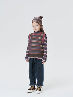 JNBY Striped Knitted Vest - Shirts & Tops