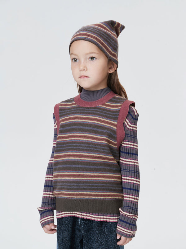 JNBY Striped Knitted Vest - Shirts & Tops