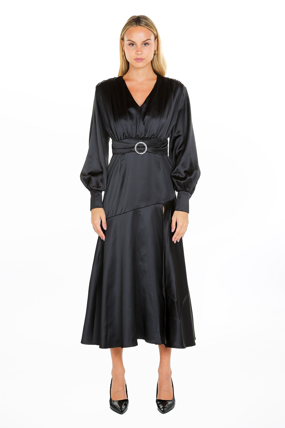 beulah maxi dress Beulah Tiered Maxi Dress - Blue