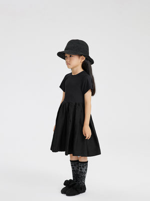 JNBY Waisted Blouson Loose Pleat Dress - Dresses