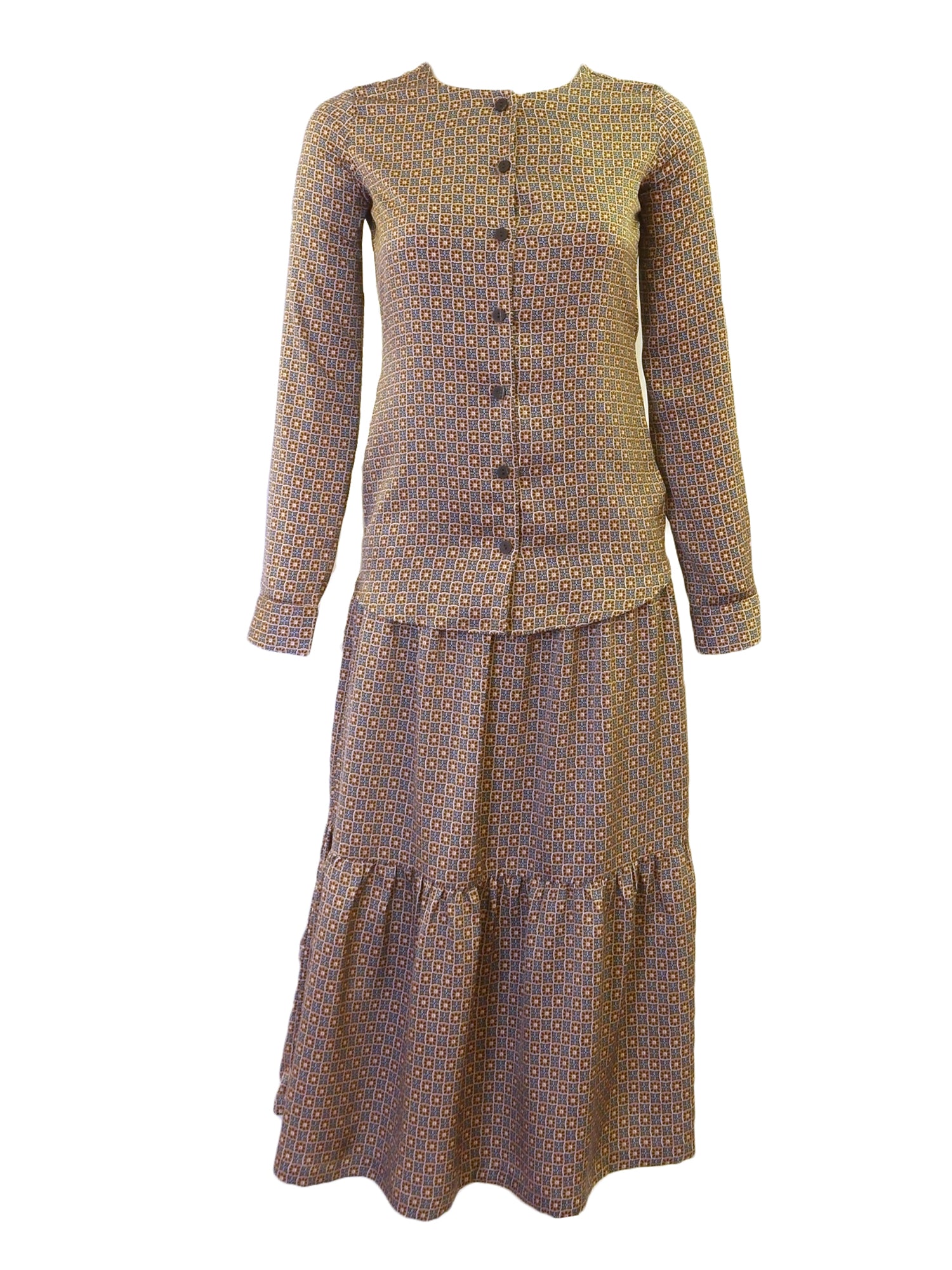 Noni Floral Print Crewneck Blouse - Tops