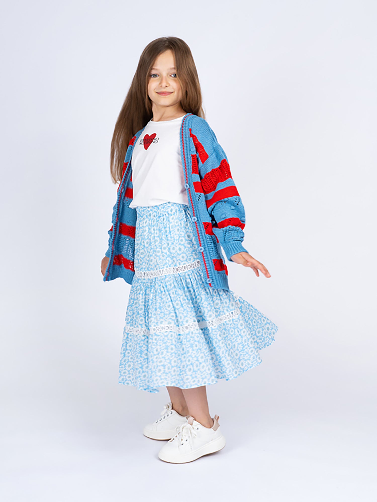 Ermanno Scervino Logo Print Embroidered Ruffle Skirt - Skirts