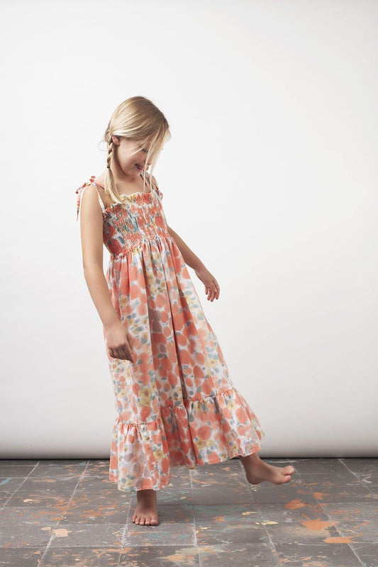 Tocoto Vintage Watercolor Floral Maxi Dress