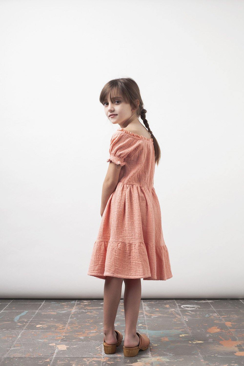Tocoto Vintage Embroidered Dress Pink / 14