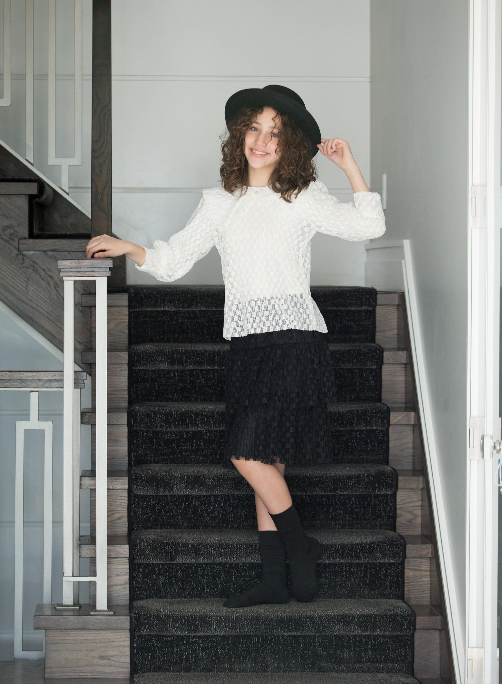 Miss Issippi Ruffle Collar Blouse - PinkOrchidFashion