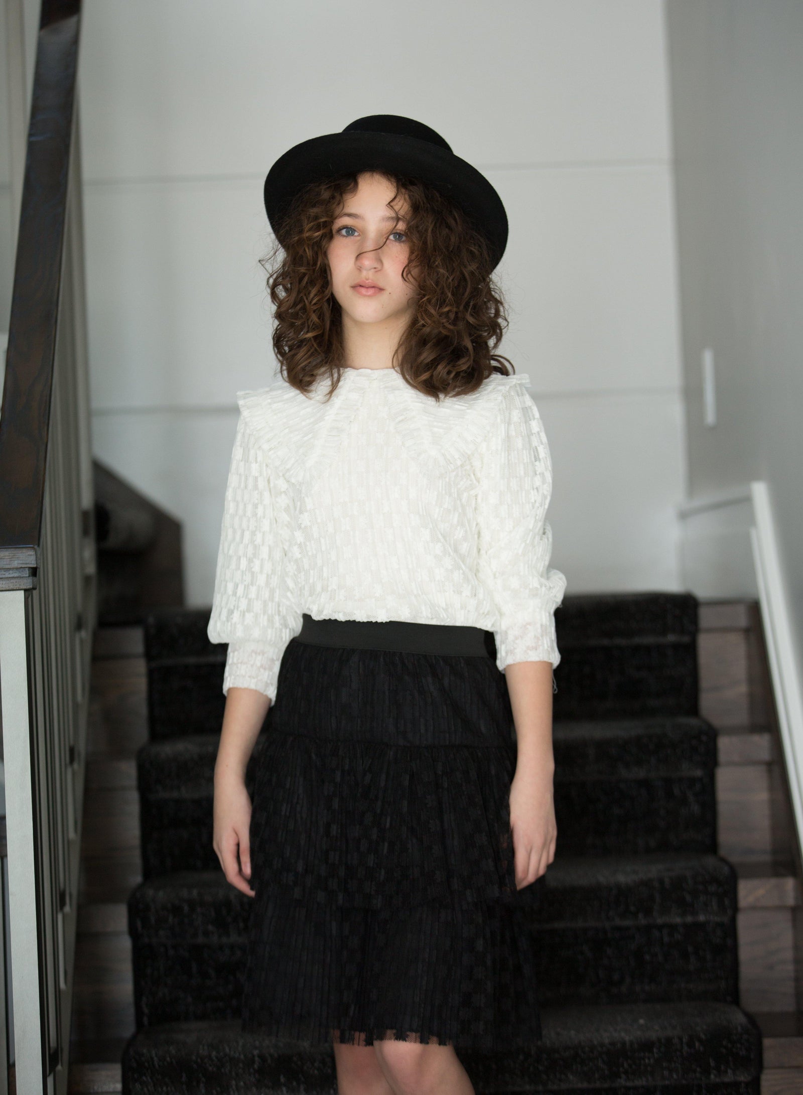 Miss Issippi Ruffle Collar Blouse - PinkOrchidFashion