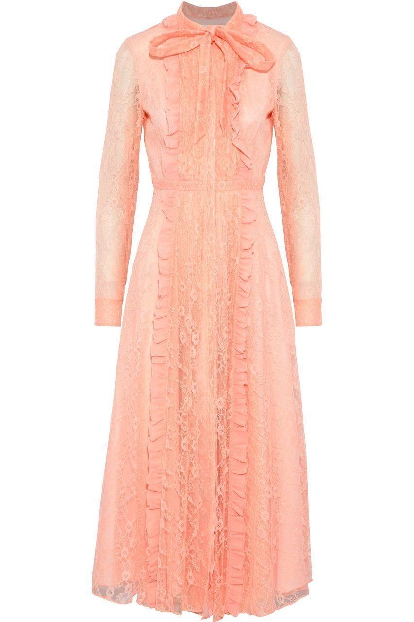 Mikael Aghal Lace Midi Dress - Dresses