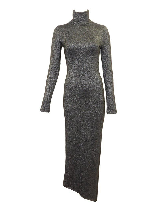 kiki maxi dress Kiki Riki Lurex Maxi Dress Silver / M