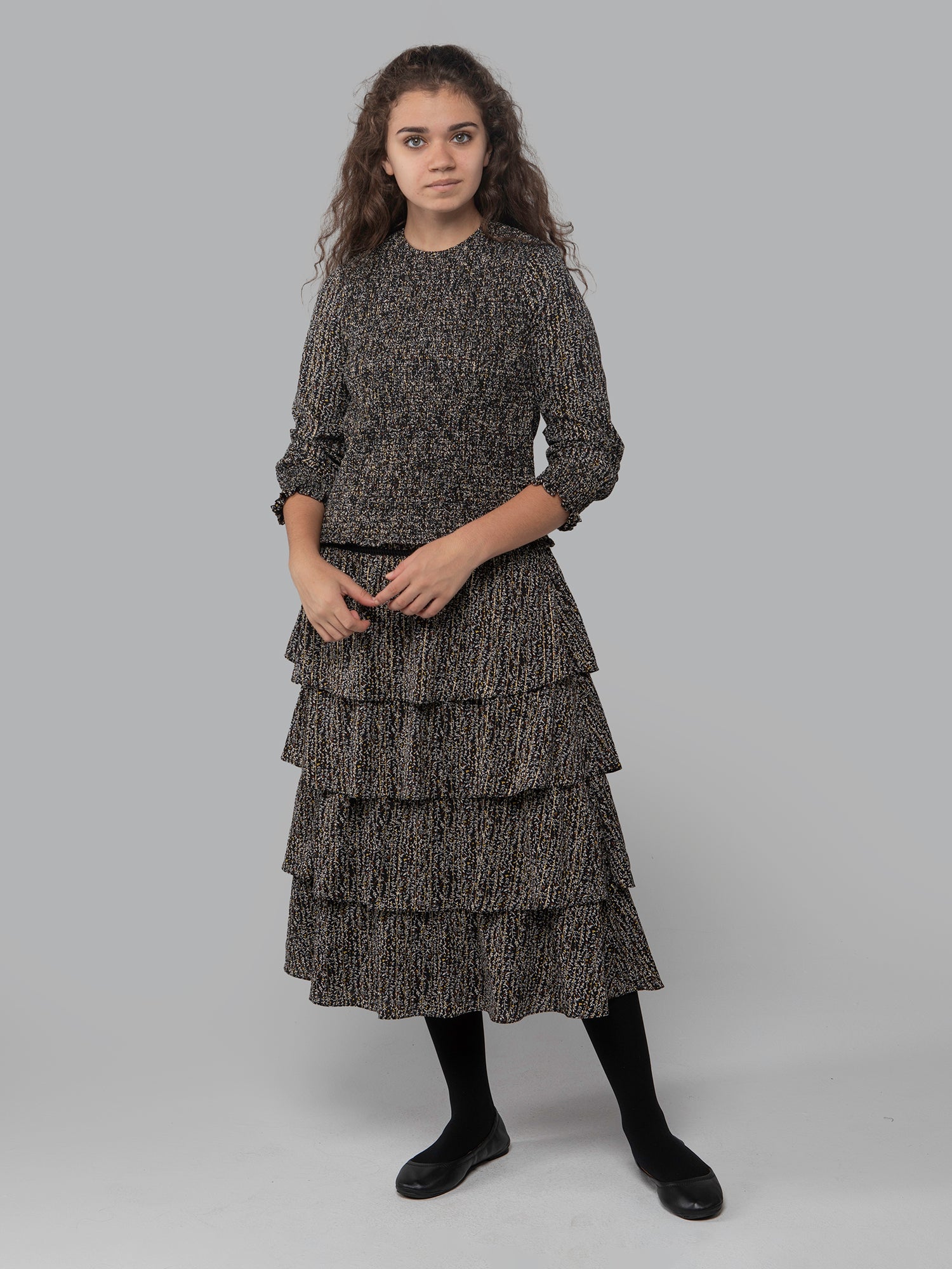 Lilac Floral Smocked Top - Tops