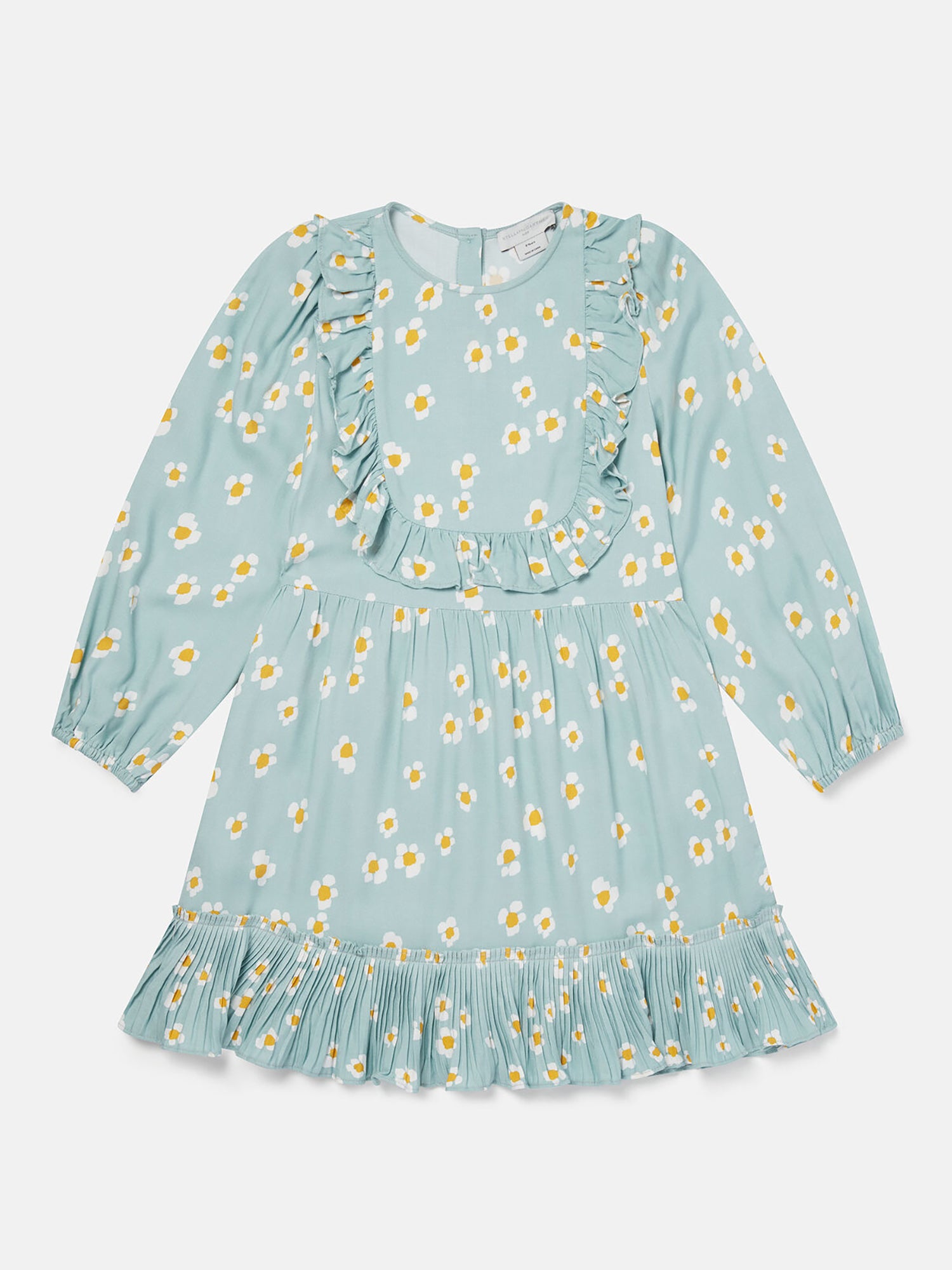 Stella McCartney Kids Blue Daisy Frill Dress Stella McCartney Kids Blue Daisy Frill Dress