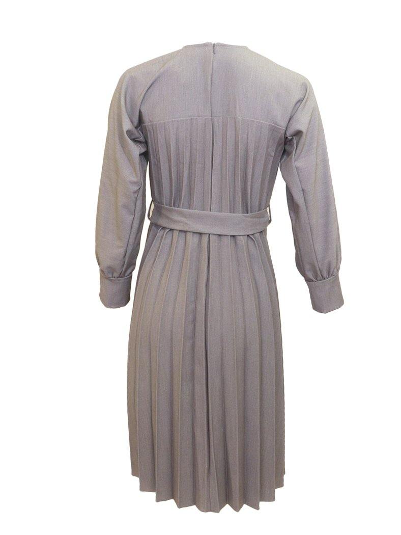 Miss Issippi Silver Pleated Dress - PinkOrchidFashion