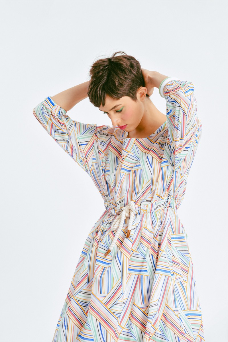 Lili Sidonio Printed Midi Dress - Dresses