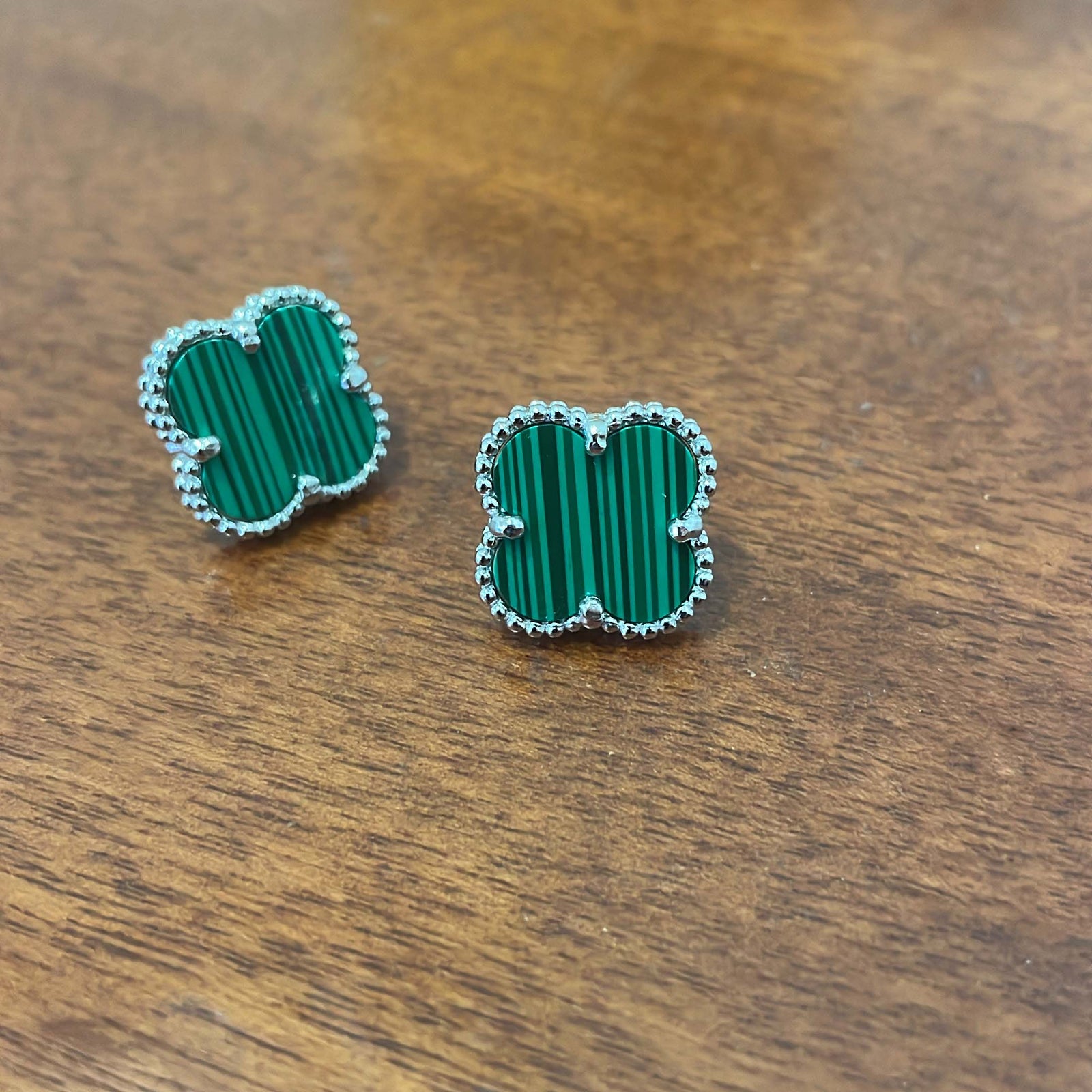 Van Cleef Inspired Earrings PinkOrchidFashion