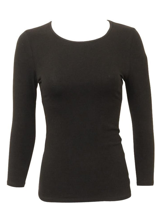 Kikiriki Wide Neck Three Quarter Sleeve Cotton Shell - Designers