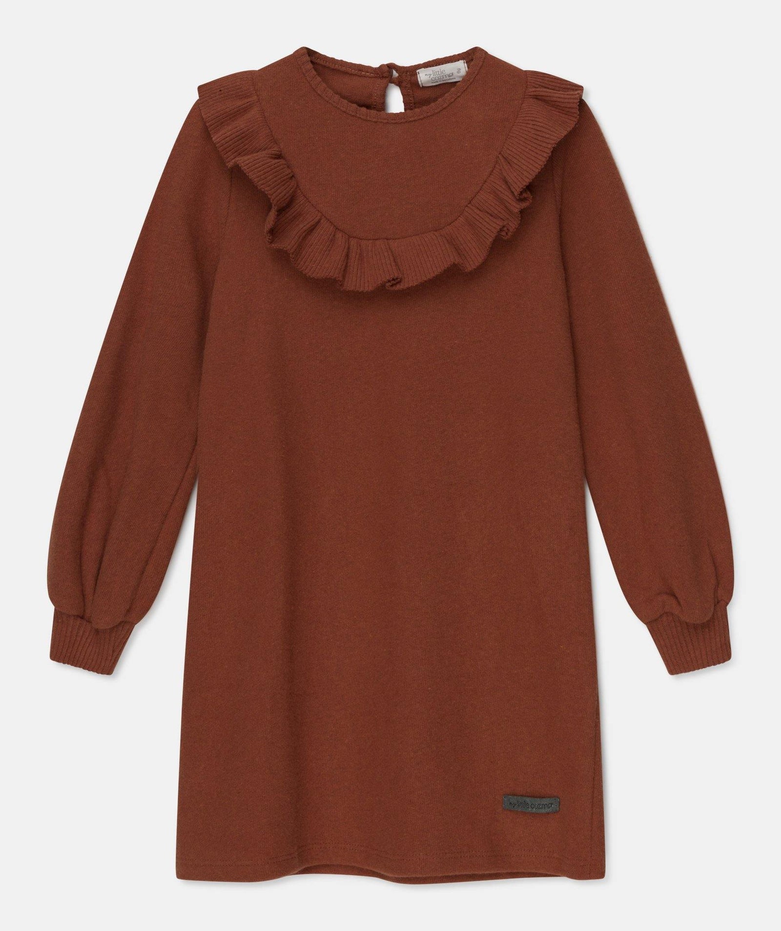 My Little Cozmo Carol Knit Ruffle Dress - PinkOrchidFashion