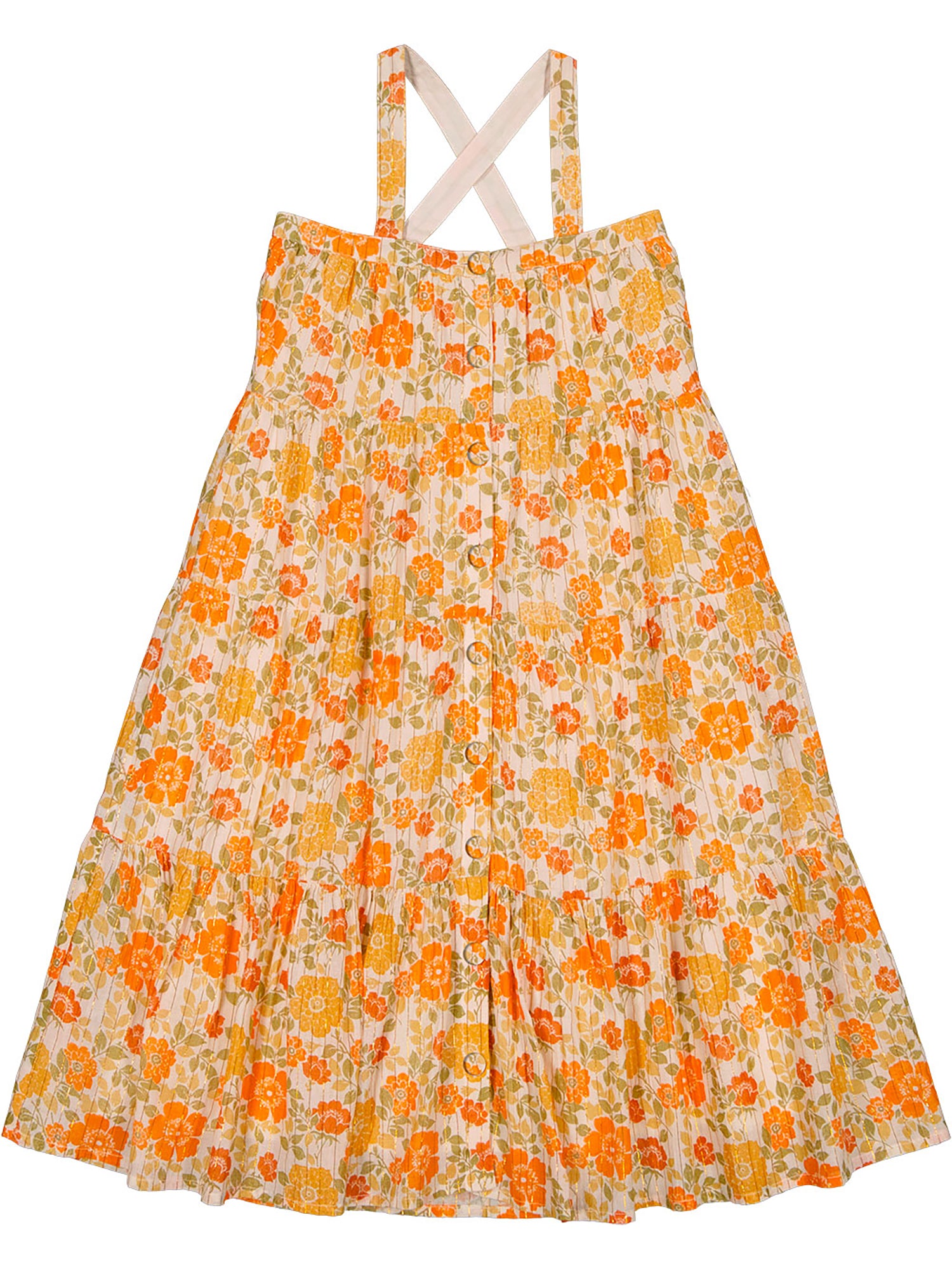 Louis Louise Carinoux Lurex Stripe Vintage Flower Dress 3 Louis Louise Carinoux Lurex Stripe Vintage Flower Dress 3