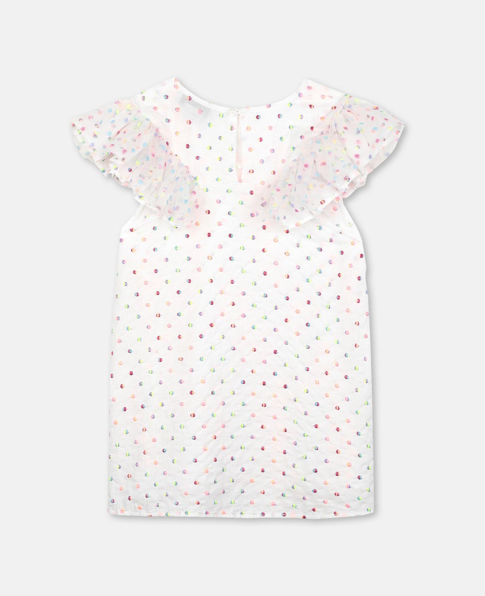 Stella McCartney Embroidered Dots Tulle Top Front