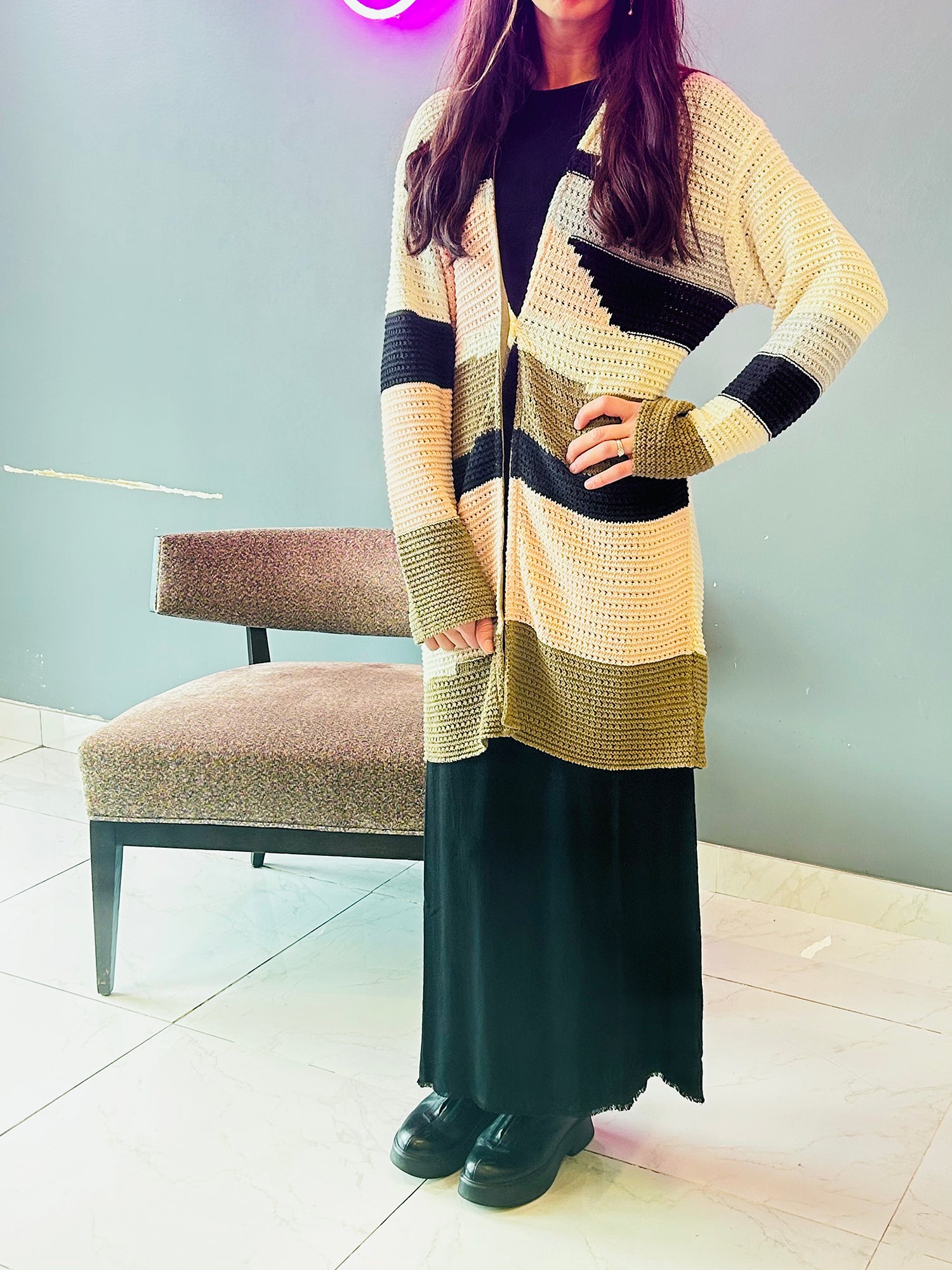 Aldo Martins Patterned Crochet Cardigan - Tops