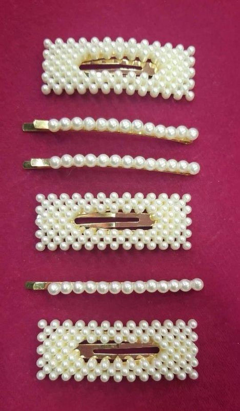 Pearl Hair Barrettes