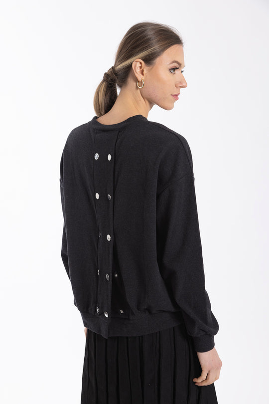 Monn Snap Reversible Sweatshirt - Shirts & Tops