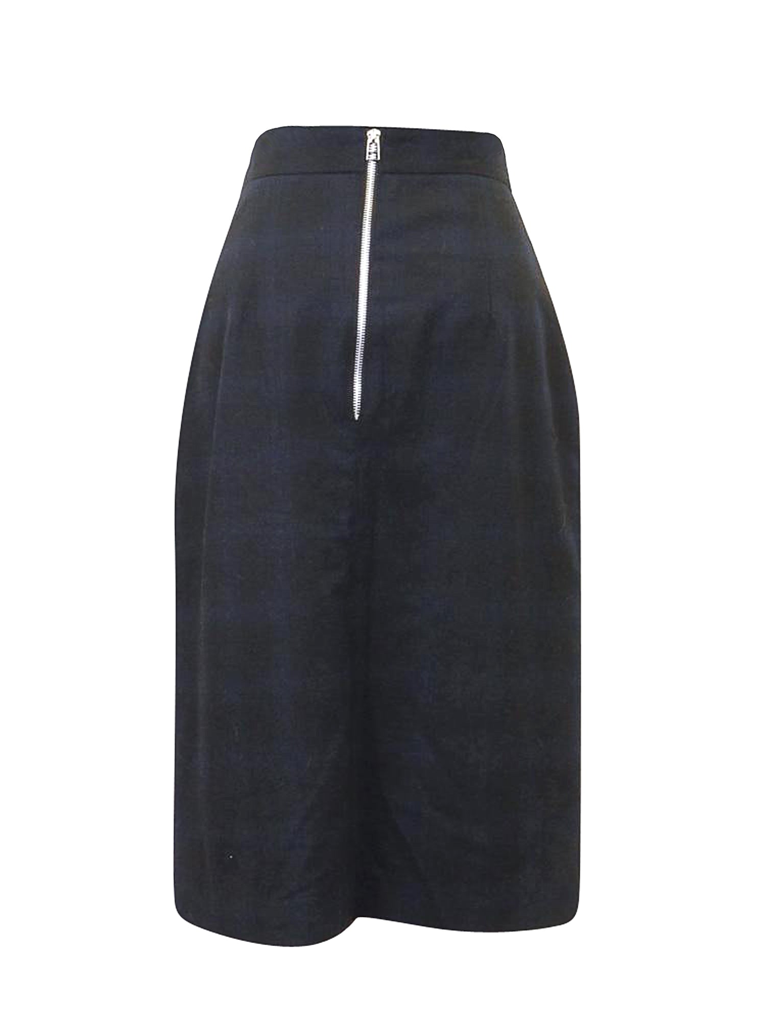 Impact Ink Blue Plaid Aline Skirt vendor-unknown