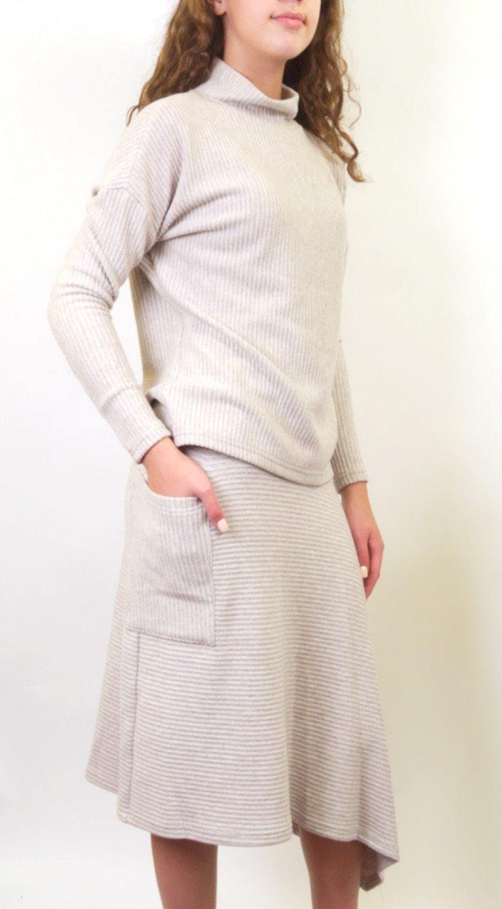 Maxmrkt Knit Ribbed Skirt vendor-unknown