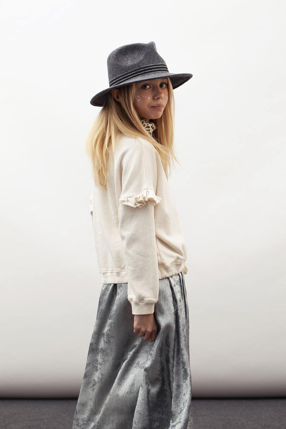 Tocoto Vintage Metallic Midi Skirt Tocoto Vintage