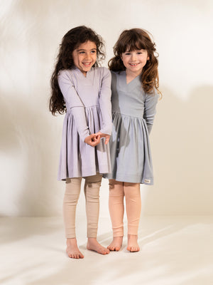 MarMar Ribbed Long Sleeve Dress - Dresses Alpaca / 14 MarMar Ribbed Long Sleeve Dress - Dresses Alpaca / 14