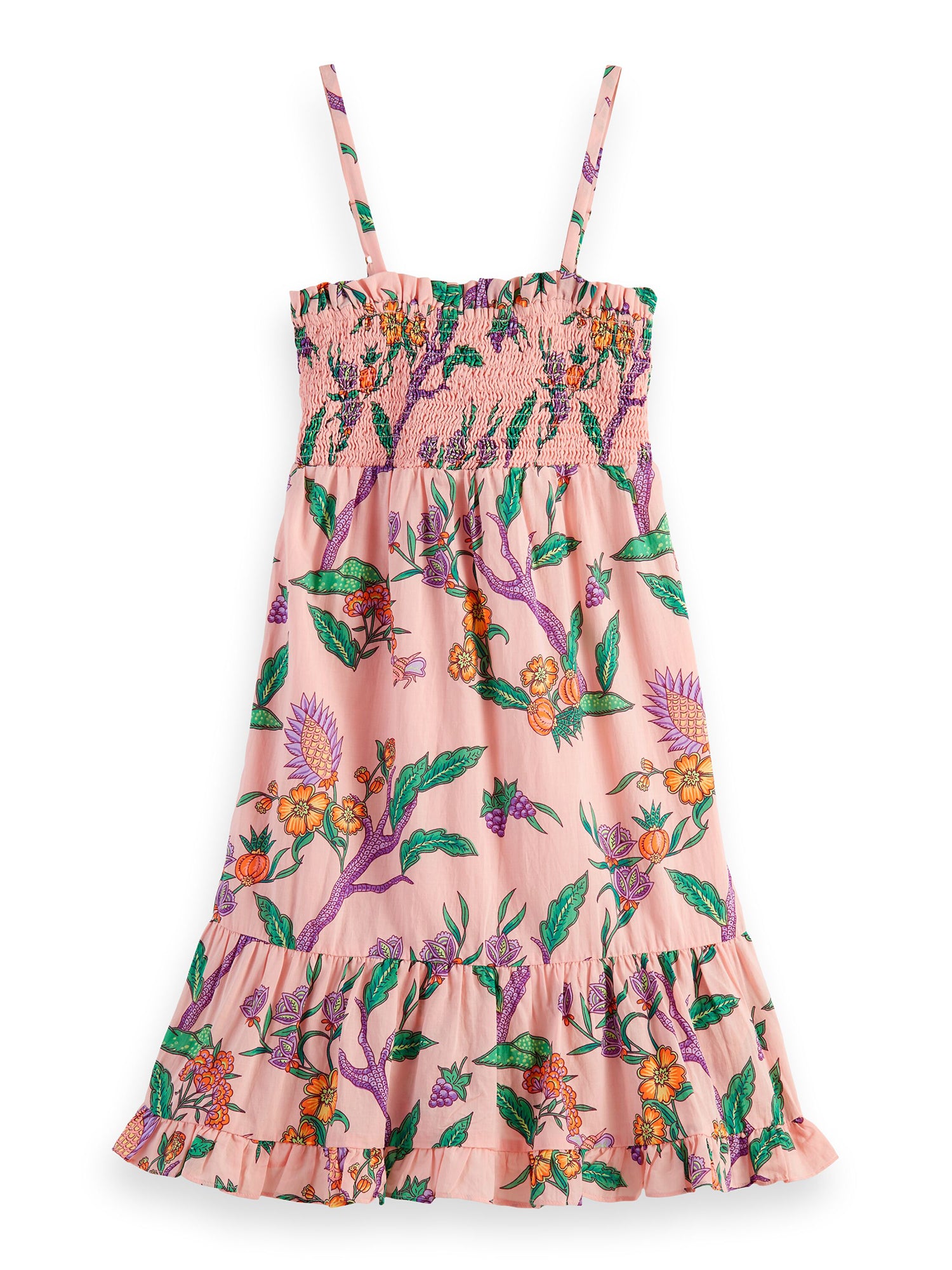 Scotch & Soda Smocked Print Dress 16