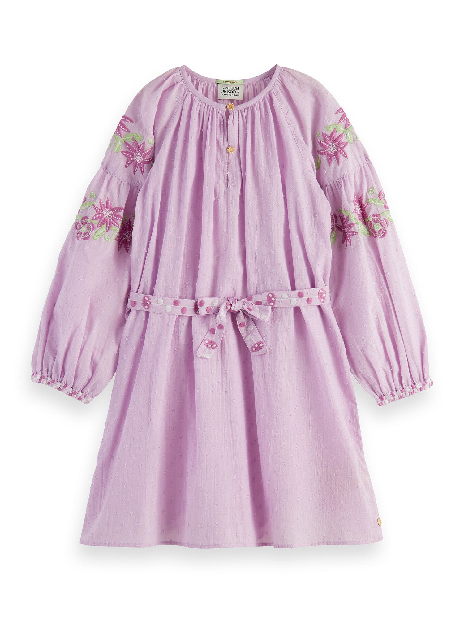 Scotch & Soda girls floral long sleeve dress 2024 8