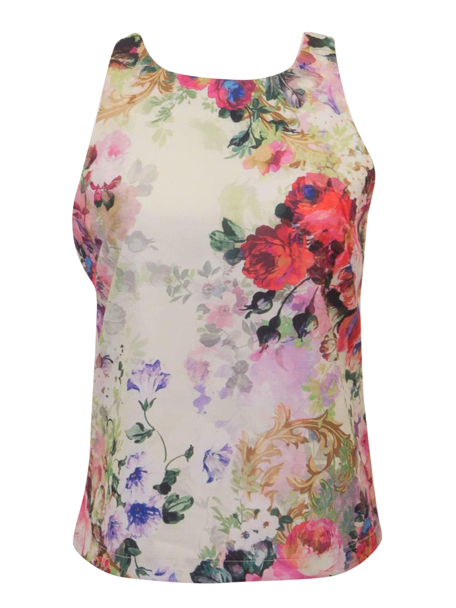 Glamorous Floral Sleeveless Top - Sale