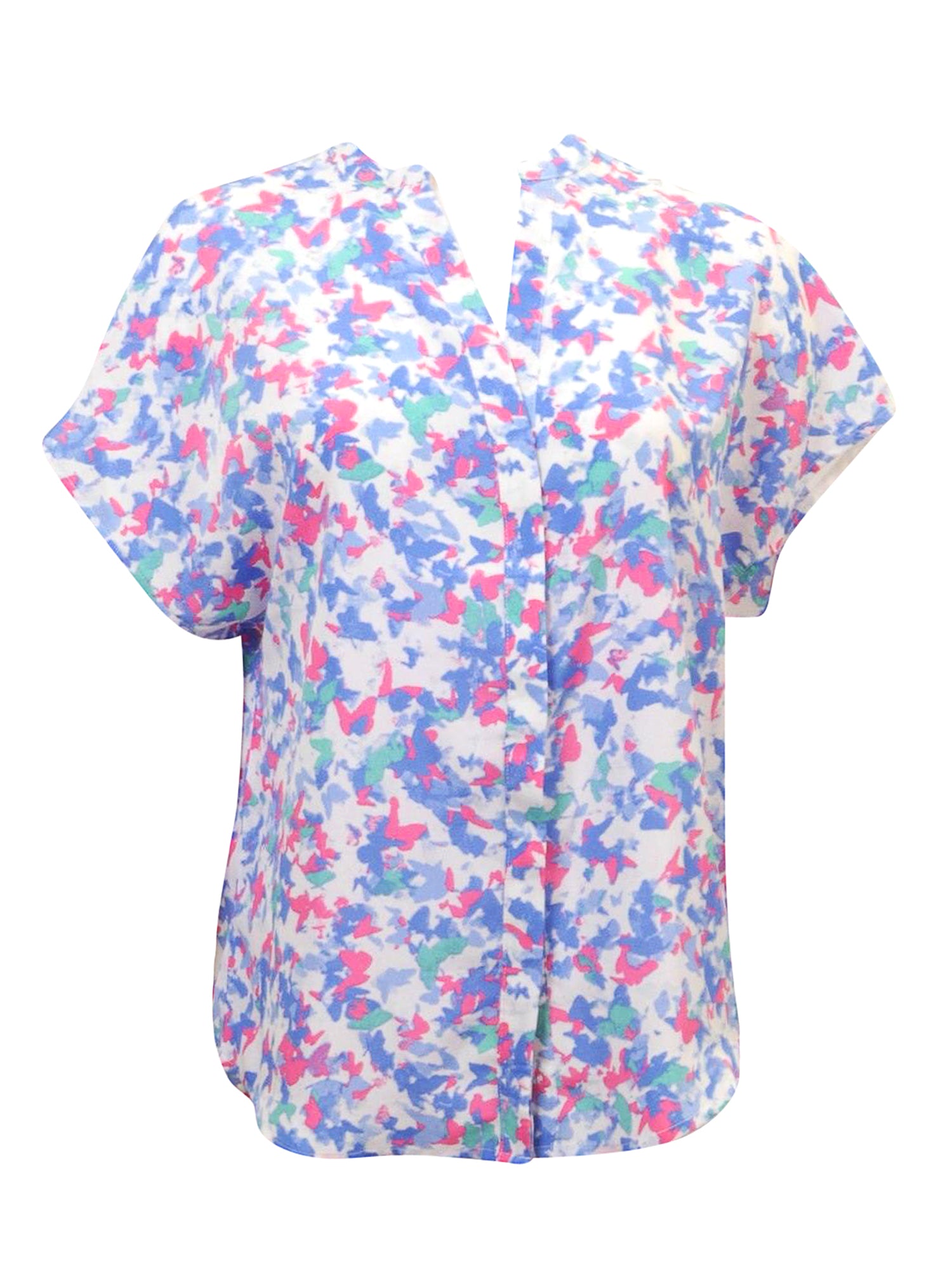 Harve Bernard Abstract Floral Top - Tops