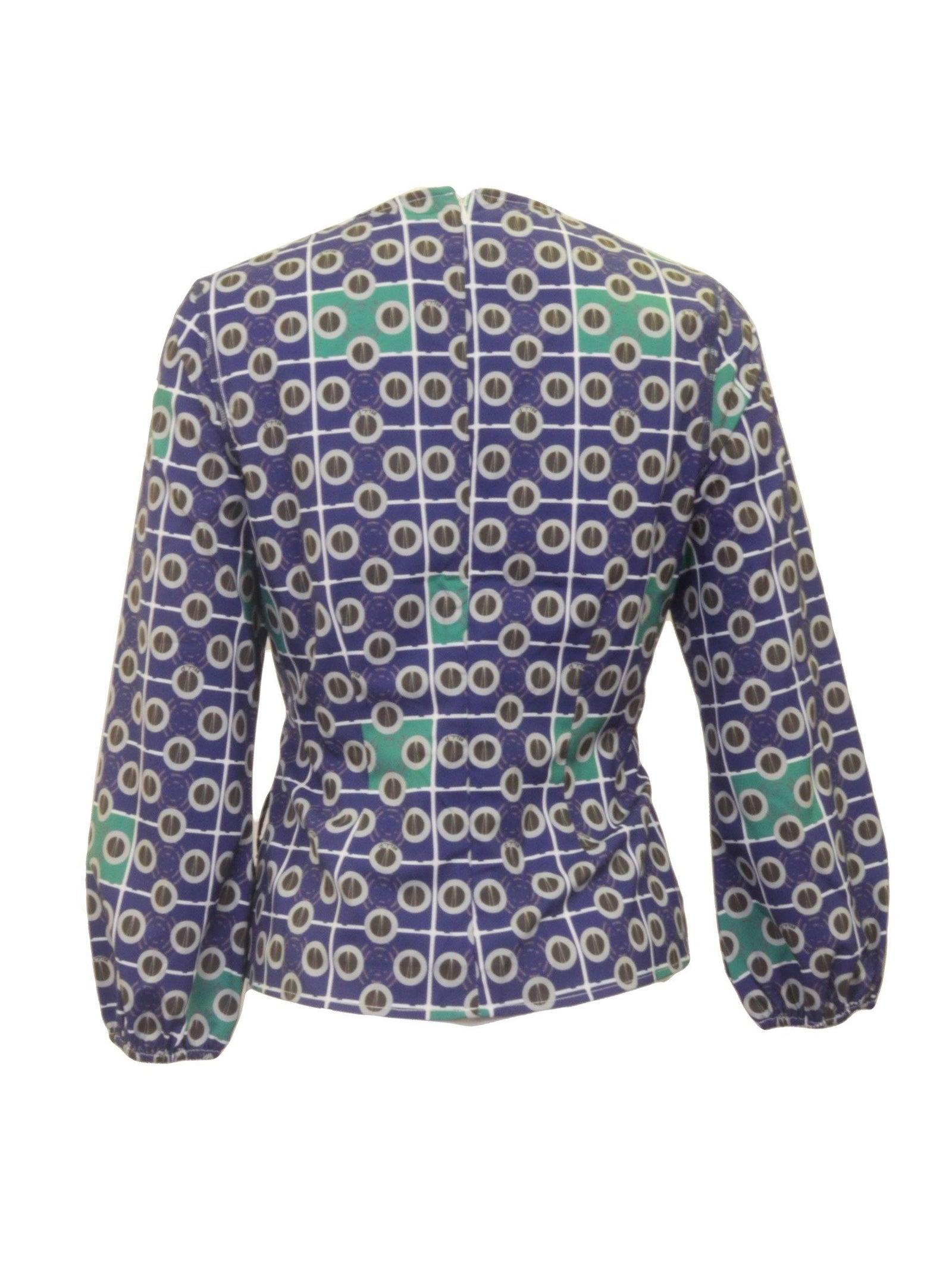 Mizzoni Wrap Print Top - PinkOrchidFashion