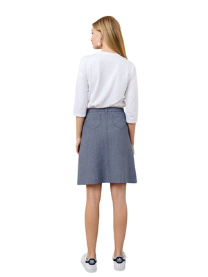 Apparalel A-Line Knit Pocket Skirt Apparalel