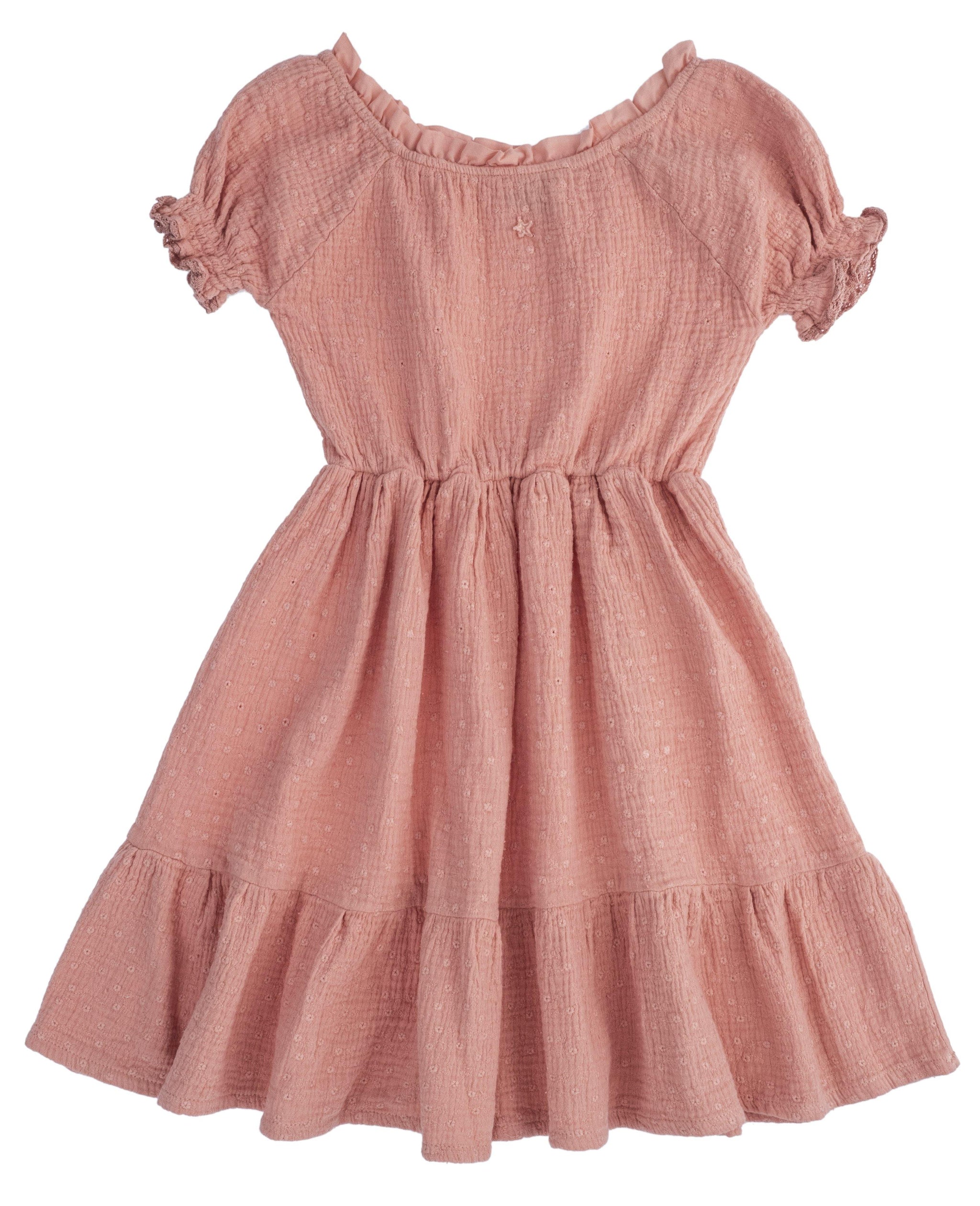 Tocoto Vintage Embroidered Dress - Dresses Pink / 14 Tocoto Vintage Embroidered Dress - Dresses Pink / 14