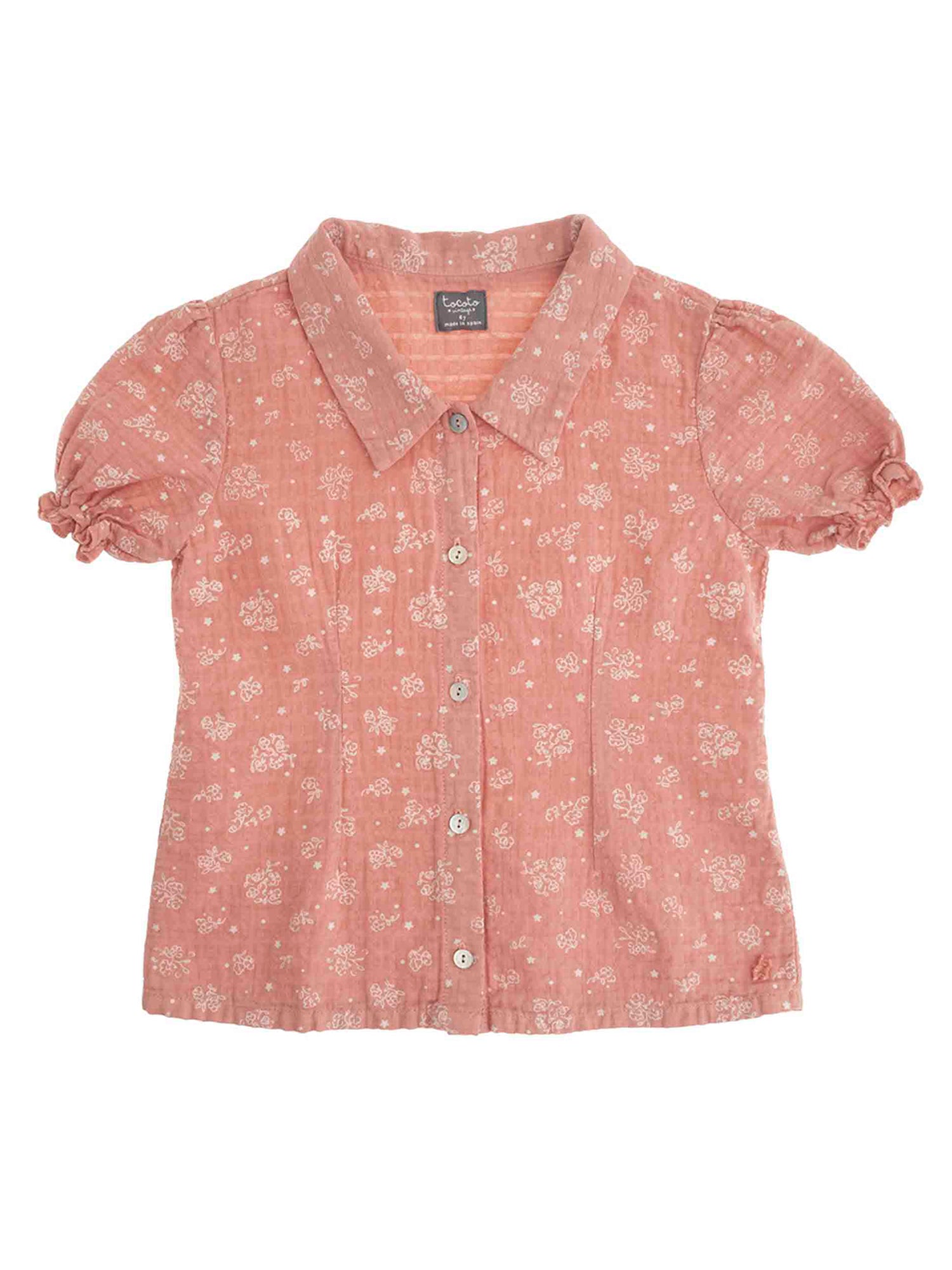 Tocoto Vintage Flower Print Blouse - Tops