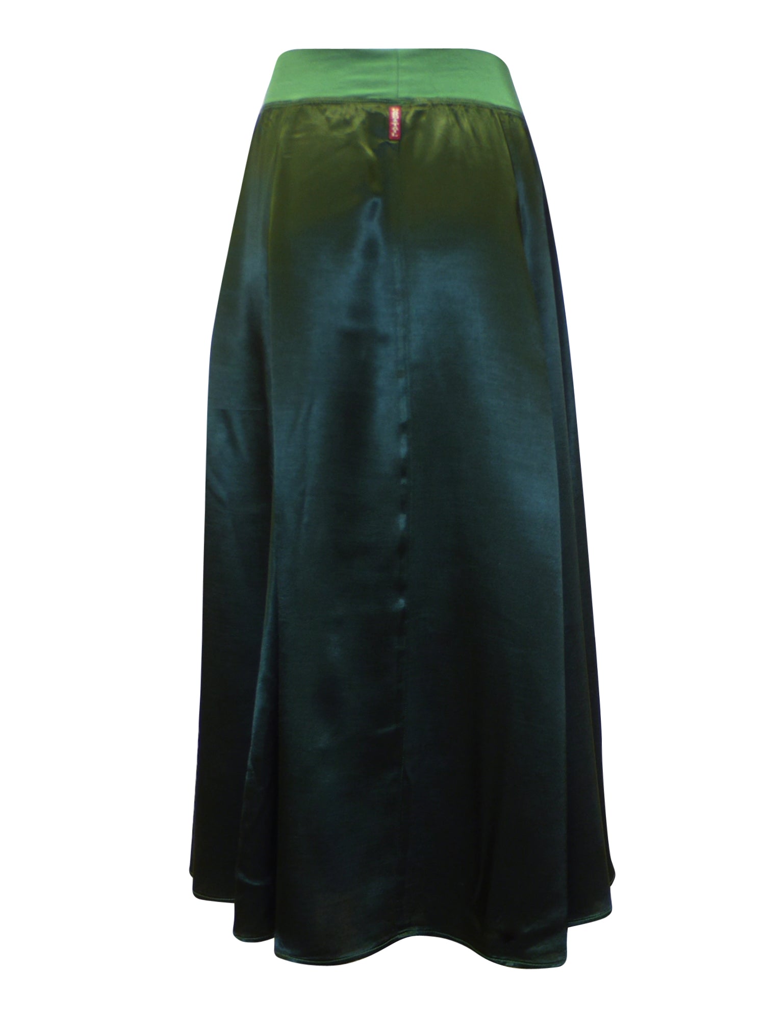 Hard Tail Princess Panel Satin Midi Skirt (Style: SAT-43