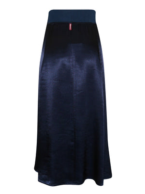 Hard Tail Princess Panel Satin Midi Skirt (Style: SAT-43) - Skirts