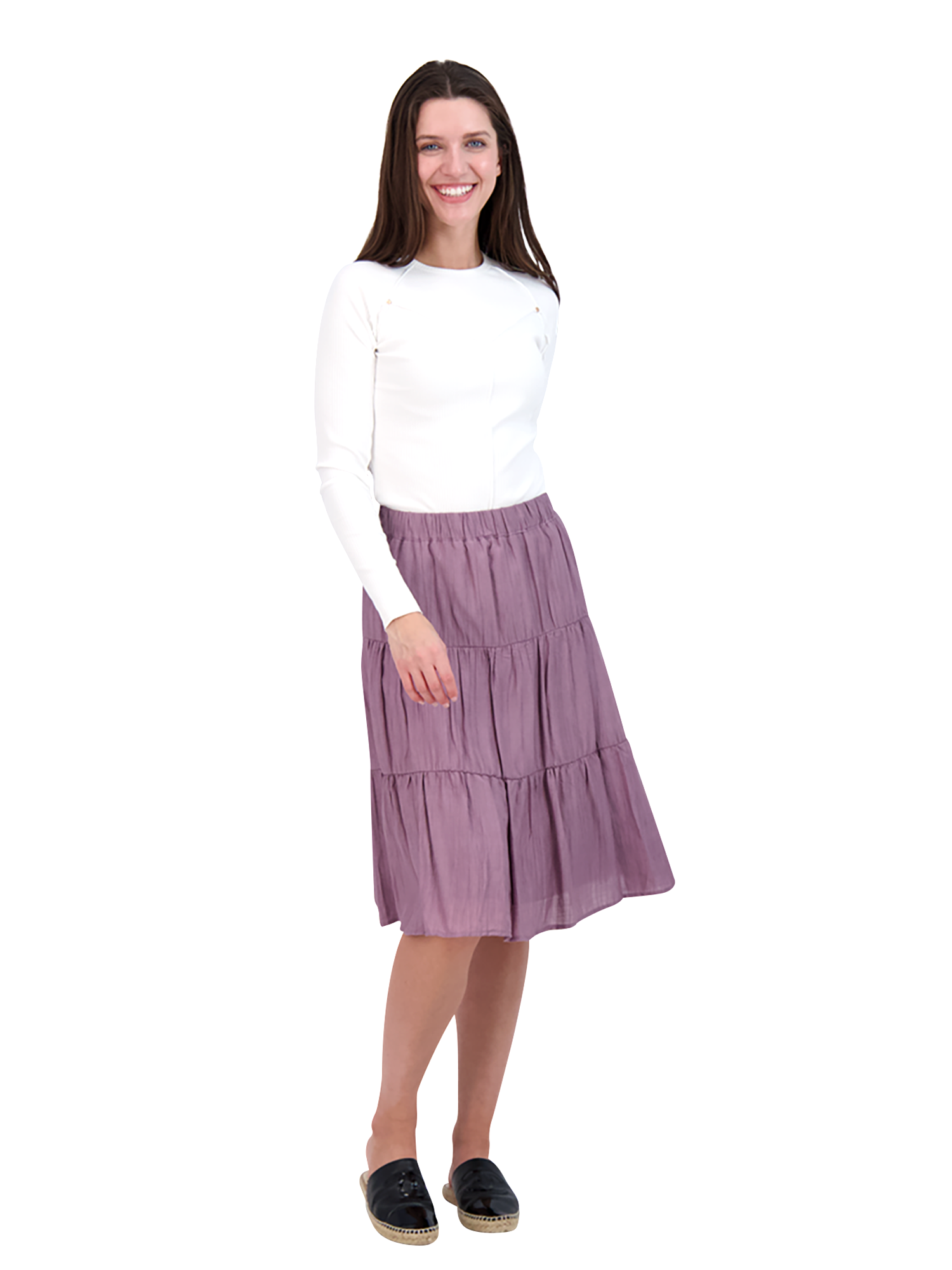 BRB Ribbed Gold Stud Top - Tops