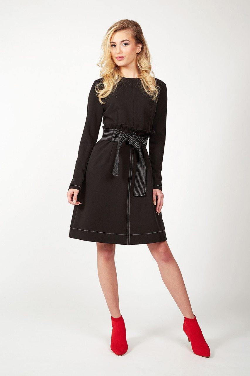 Static High Waist Belted Dress vendor-unknown