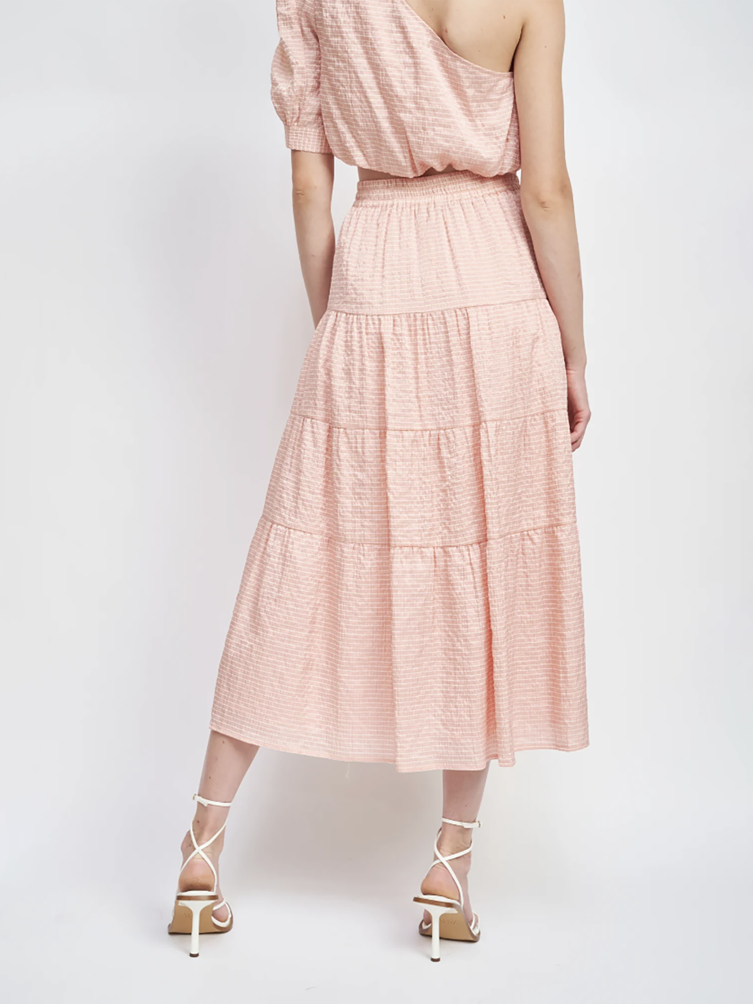 En Saison Riley Stripe Midi Skirt - Skirts