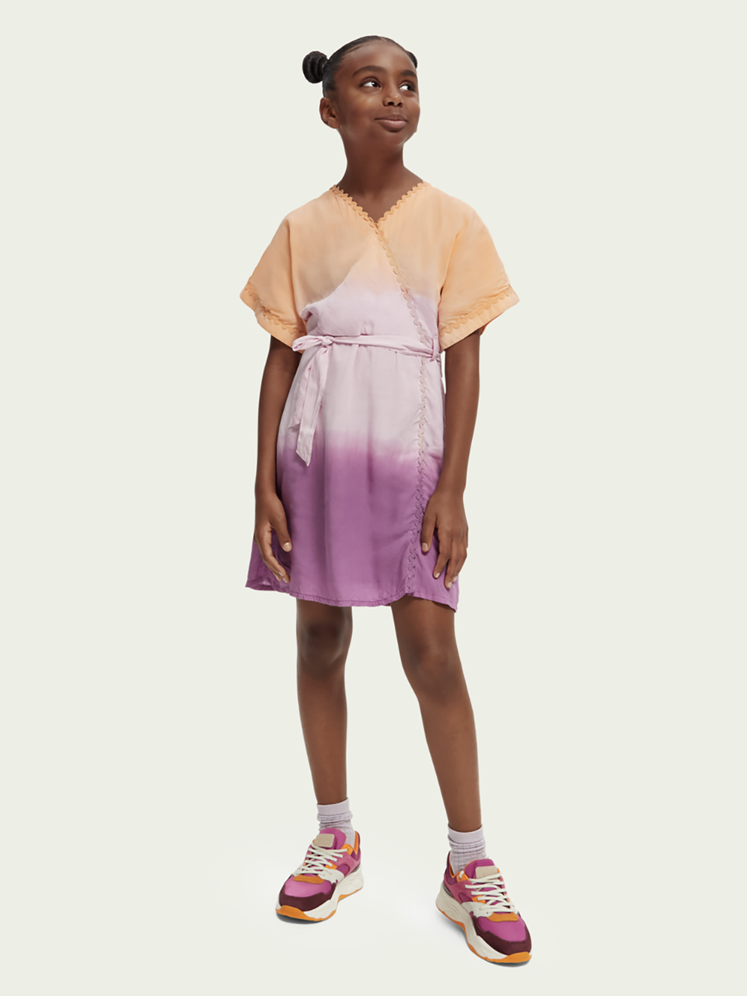 Scotch & Soda Tie-Dye Wrap Kaftan Dress - Dresses - PinkOrchidFashion Scotch & Soda Tie-Dye Wrap Kaftan Dress - Dresses - PinkOrchidFashion