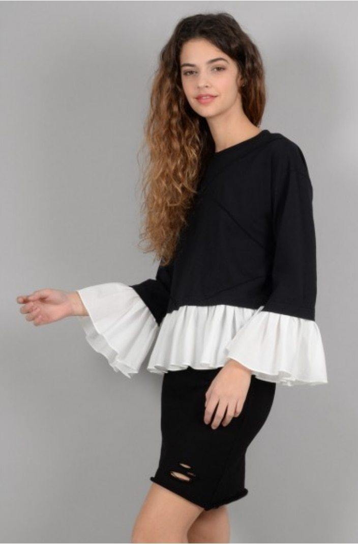 Lili Sidonio Ruffle Bottom Top vendor-unknown