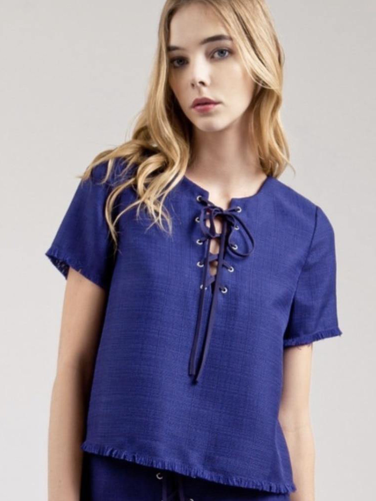 JOA Royal Woven Top JOA