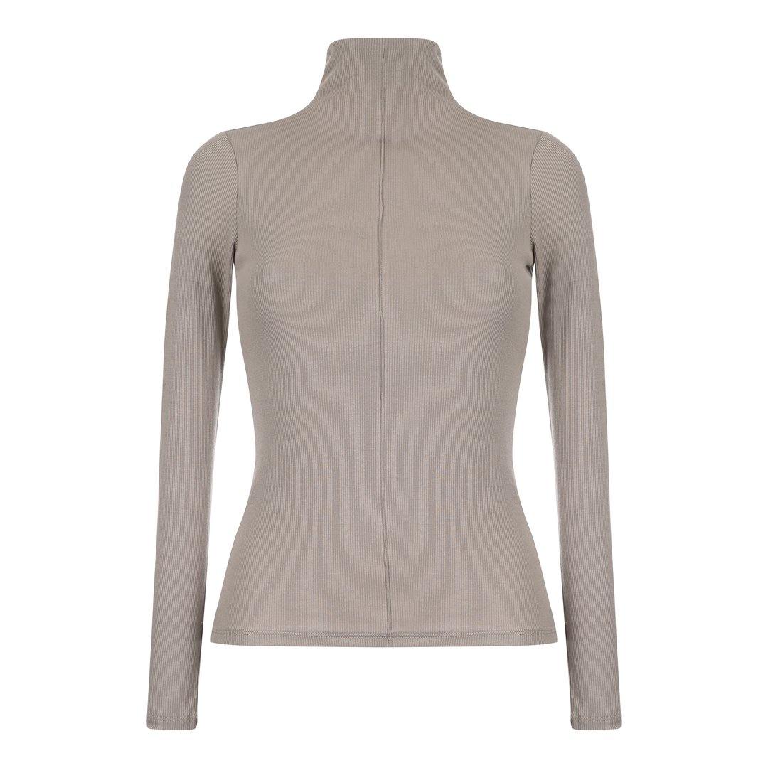 Parni Mock Turtleneck Top, Rock