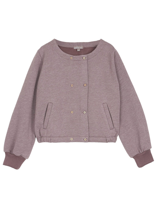 Emile Et Ida Prune Cotton Sweatshirt Emile Et Ida