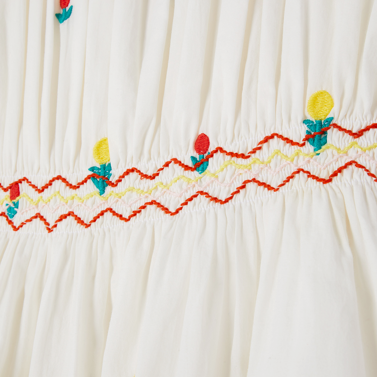 Stella McCartney Dreamy Flowers Smocked Dress - Dresses