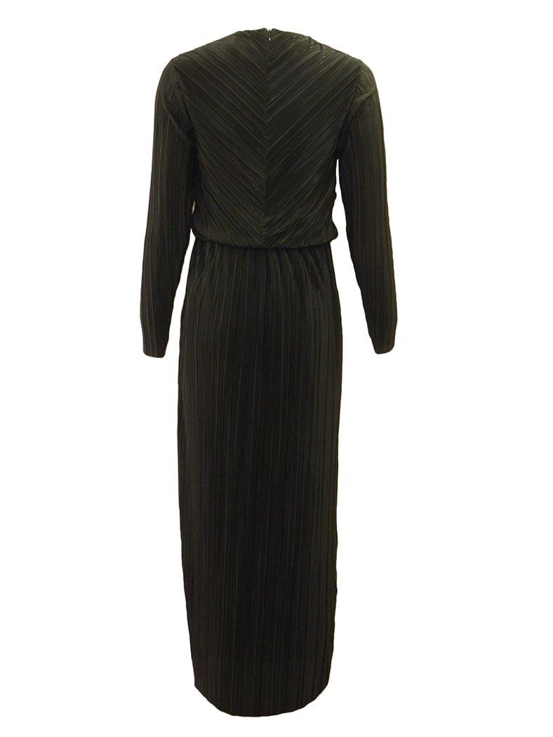 Level Collection Diagonal Crinkle Maxi Dress - PinkOrchidFashion