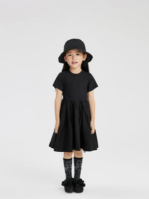 JNBY Waisted Blouson Loose Pleat Dress - Dresses