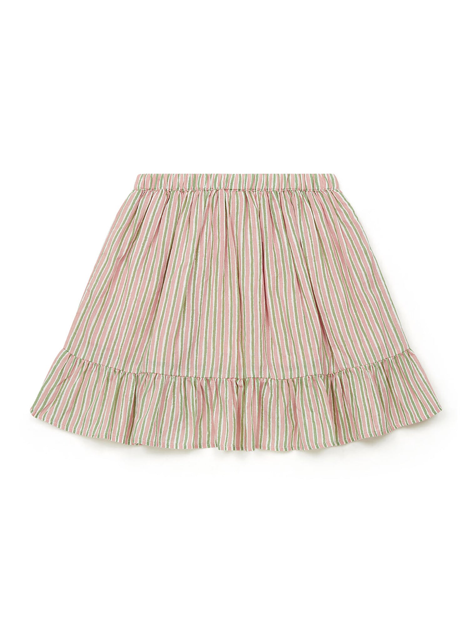 Bonton Bailey Painted Stripe Cotton Skirt - Skirts